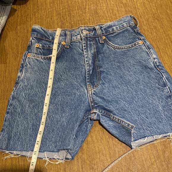 Dark Blue Zara Denim Jean Shorts - Picture 5 of 5